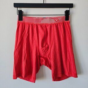 2 x NIB LULULEMON HHHT Heathered Red Always In Motion Boxer Mesh Modal 7" Large